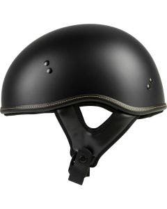 Highway 21 Matte Black .357 Half Helmet DOT Harley Style Motorcycle (XS-2XL) NEW