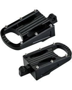 Biltwell 7006-203-01 Black Aluminum Footpeg Set Harley Sportster Softail 08-Up
