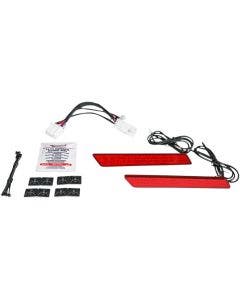 Custom Dynamics Saddlebag Latch LED Light Reflector Kit Harley FLH CVO 14-Up