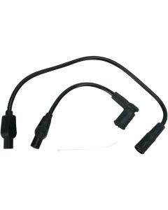 20033 Taylor Black 8MM Custom Spark Plug Wire Set Harley Touring W/ Carb 99-06