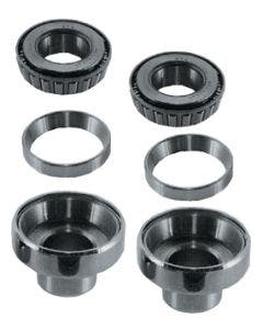 Mid USA 36621 Chrome Plated Steel Head Cups & Bearing Kit Harley Big Twin Custom