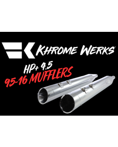 Khrome Werks 4-1/2" HP-Plus® Slip-On Mufflers for Harley 95-16 FLHT
