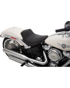 Drag Specialties Black Smooth Solar Reflective EZ-On Seat Harley Softail 18-Up