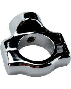 Kuryakyn 3183 Chrome Curved Horizontal Side Mount License Holder