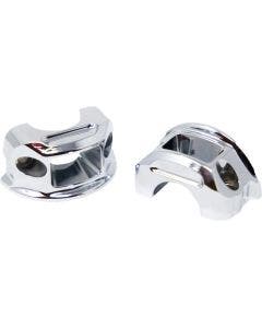 Kodlin K56243 Chrome Brake/Clutch Perch Clamps for Harley 18-24 Softail Models