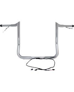 Paul Yaffe Bagger Nation Chrome 1 1/4" Pre-Wired Monkey Bars Harley Batwing 14-20