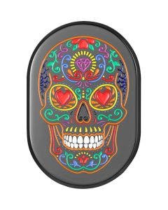 Figurati Right Rear Fender Black W/ Sugar Skull Antenna Cover 4 Harley 09-23 FL Models