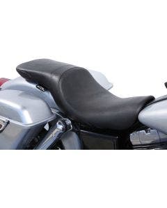 Danny Gray Lowist 2-Up Seat Vinyl Smooth Stitch Harley Dyna 06-17