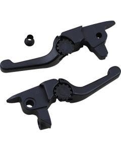 PSR 12-01661-22 Black Anthem Shorty Lever Set Pair Harley FLH/T & Trike 17-20