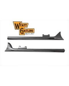 Wyatt Gatling 33" Straight Fishtail Mufflers Exhaust 95-16 Harley FLH/T 30-0386