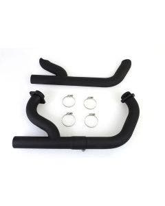 V-Twin 30-0575 Black 2:1 Siamese 1-3/4" Exhaust Header Set Harley XL FX 86-Up