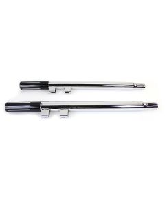 V-Twin 30-0658 Chrome Shotgun Tail Pipe Extension Set Harley FLT Touring 95-16
