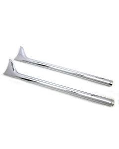 Chrome 36" Straight Fishtail Muffler Extension Set for 1.75" Pipes 30-0950