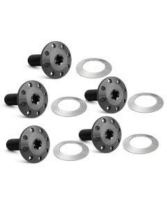 Arlen Ness Titanium Black Front Holeshot Floating Brake Rotor Bolt Harley 14-24 FLH