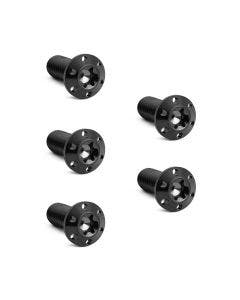 Arlen Ness Black Titanium Front Holeshot Brake Rotor Bolt Kit 4 Harley Models 5/16