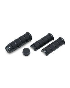 Kuryakyn 6781 ISO Handlebars Grips Black Harley w/ Heated Grips FLHT/R 08-20