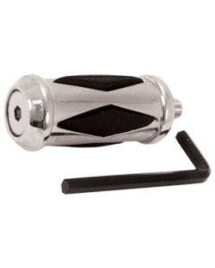 Mid USA 44113 V-Factor Chrome 2-1/4" x 1" Diamond Gear Shift Peg Harley Metric