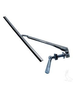 RHOX ACC-0032 Chrome 11" Manual Windshield Wiper Kit for Golf Carts