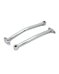 V-Twin 31-0559 Chrome Rear Fender Brace Set Custom Rigid Frames Chopper