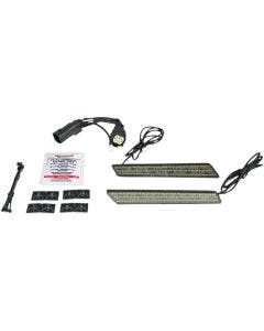 Custom Dynamics Saddlebag Latch Smoke LED Light Reflector Kit Harley FLH CVO 14-Up