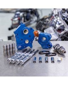 S&S Chain Drive 475C Cam Chest Kit w/ Chrome Tubes Harley Water Cooled M8 17-Up