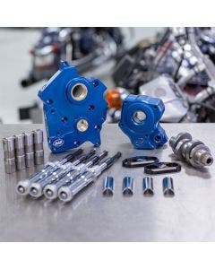 S&S Cycle Chain Drive 465C Cam Chest Kit Chrome Tubes Harley M8 Oil Cooled 17-Up