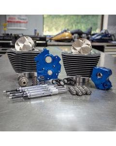 S&S 124" M8 Power Pack Big Bore Highlighted Chain Cam Chrome Pushrod Twin Cool 