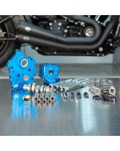 S&S Chain Drive 550C Cam Chest Kit Chrome Tubes Harley M8 Oil Cooled 17-Up