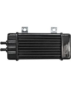 Jagg 3150 Universal 10-Row Gloss Black Oil Cooler 4 Harley 