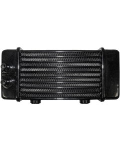 Jagg 3130 Universal 10-Row Gloss Black Oil Cooler 4 Harley 