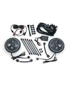 Kuryakyn 2480 Nightcrawlers Headlight & Accent Light Kit for Jeep Wrangler 97-18