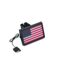 Kuryakyn 2893 Freedom Flag LED Receiver Trailer Hitch Cover 1 1/4" 2" 4-Pin Flat