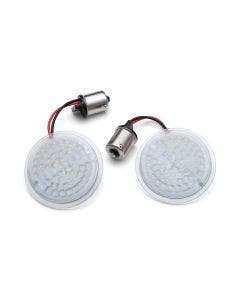Kuryakyn 2936 LuminEZ LED Rear Turn Signal Insert 1156 Amber Bullet Style Harley