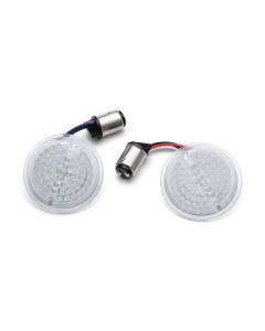 Kuryakyn 2938 LuminEZ LED Rear Turn Signal Insert 1157 Red Bullet Style Harley