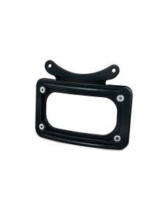 Kuryakyn 3143 Curved Black License Plate Frame Harley w/ KA Turn Signal Bar 