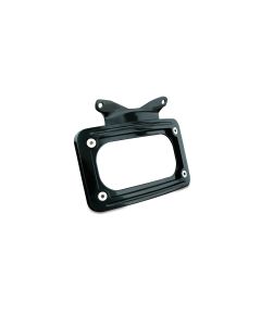 Kuryakyn Black Curved License Plate Frame for '10-'17 FLHX/FLTRX