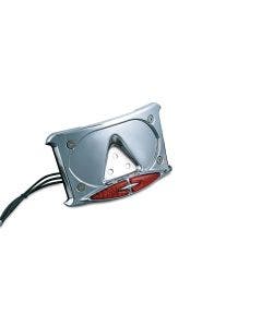 Kuryakyn Chrome Laydown Frame w/ LED Run Brake Turn Signals Harley & Metric