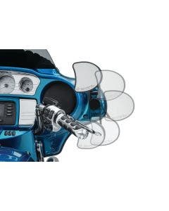 Kuryakyn 6575 Black Adj Drop Mirror Relocator Mount Harley Street Glide 14-Up