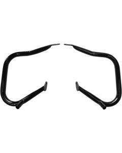 Drag Big Buffalo Black 1 1/4" Saddlebag Bars Guard Harley FLH/T Touring 14-20