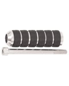 Mid USA 44126 V-Factor Chrome 3-3/4" x 1" Extended Brake Shift Peg Harley Metric