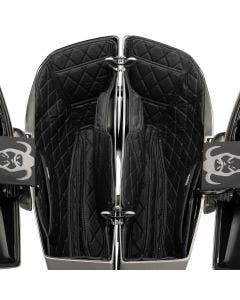 HOGWORKZ Saddlebag Liners for Harley FLHX/FLTRX '24-'25 w/ Black Stitching