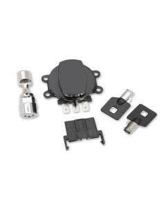 V-Twin 32-1480 Side Hinge Ignition Switch Black & Fork Lock Harley Softail 11-17
