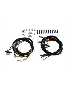V-Twin Handlebar Wiring Harness Chrome Switch Harley FX FL XL 73-81 32-8208