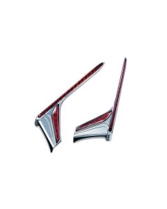 Kuryakyn Chrome LED Vertical Rear Light Strips W/ Smoke Lenses GL1800 F6B