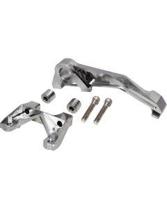 Alloy Art Raw Radial Multi Rear Brake Caliper Mount Harley 09-24 FLH/FLT