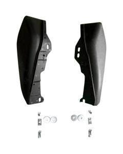 Drag Specialties Black Frame Mounted Engine Heat Deflectors 09-16 Harley Touring