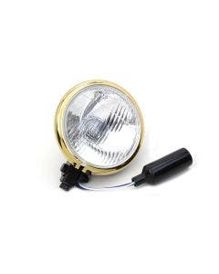 V-Twin 5-3/4" H4 Headlamp Classic Old School for Harley Davidson 33-0358