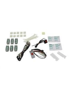 V-Twin 33-0908 LED Marker Lamp Pod Set with 6 Pods Custom Harley Metric Auto