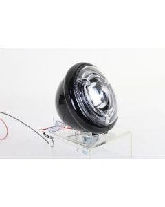 V-Twin 33-1767 5-3/4" Bates Style LED Headlamp Black Harley & Custom