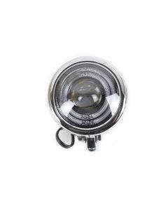 V-Twin 33-1771 5-3/4" Bates Style LED Headlamp Chrome Harley & Custom Universal